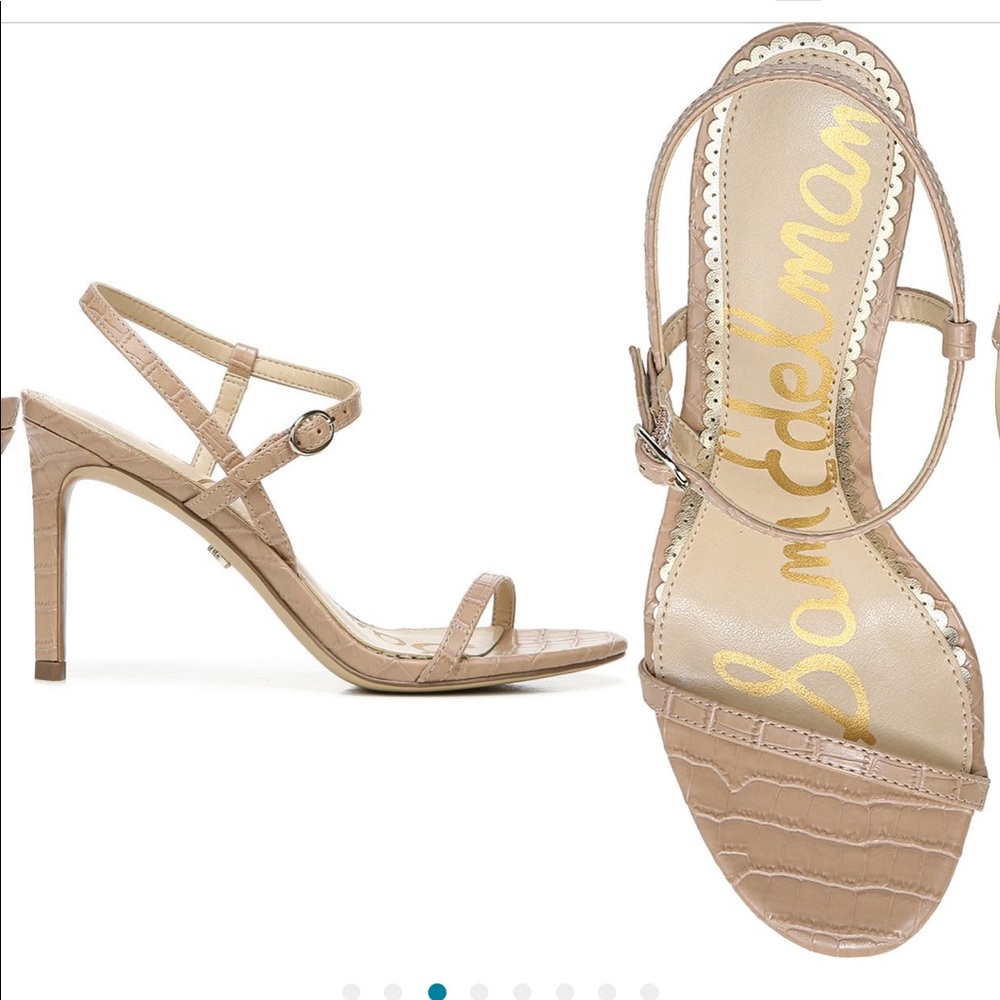 Dara Croc Embossed Stiletto Sandal